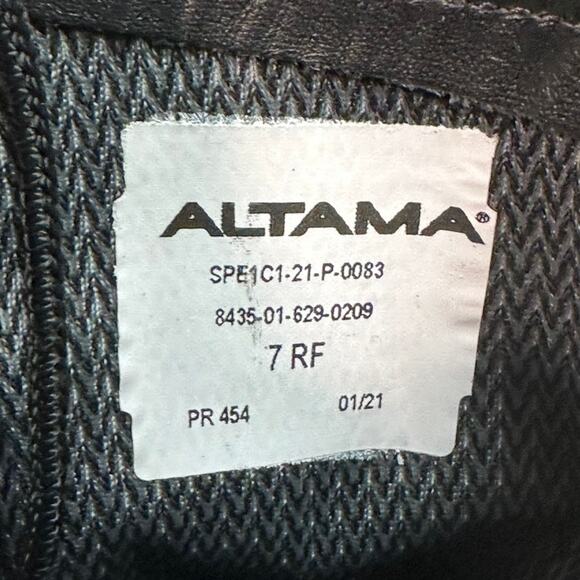 VERY GOOD Altama Wrath 8" Steel Toe Tactical Combat Boots Triple Black Leather 7 - Picture 9 of 15